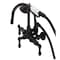Kingston Brass CA7T5 3-3/8" Tub Wall Mount Clawfoot Tub Faucet with Hand Shower, Oil Rubbed Bronze CA7T5 - alternate 1
